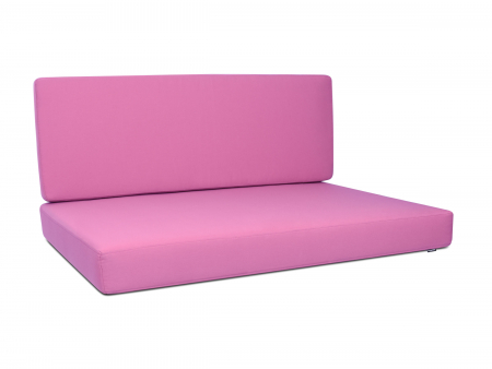 Palettenkissen Sunline Uni 60x42x8 Premium (Outdoor) pink-4