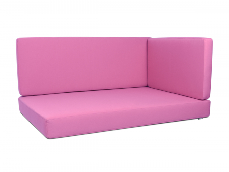 Palettenkissen Sunline Uni 60x42x8 Premium (Outdoor) pink-5