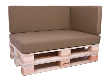 Palettenkissen Sunline Uni 60x42x8 Premium (Outdoor) taupe-2