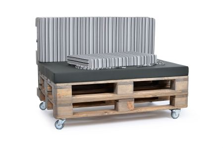 Palettenseitenrückenkissen Sunline Stripes 72x42x8 anthrazit-2