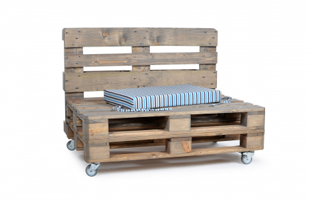 Palettenseitenrückenkissen Sunline Stripes 72x42x8 blau-1