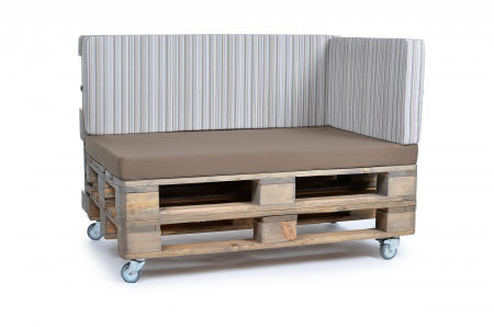 Palettenseitenrückenkissen Sunline Stripes 72x42x8 creme