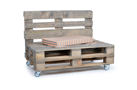 Palettenseitenrückenkissen Sunline Stripes 72x42x8 orange-2