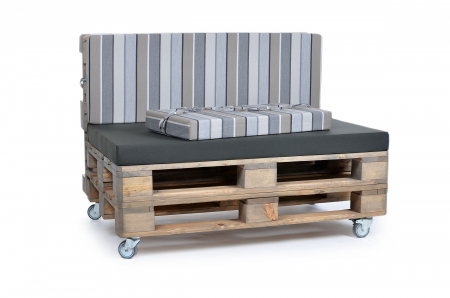 Palettenseitenrückenkissen Sunline Stripes 72x42x8 taupe-1