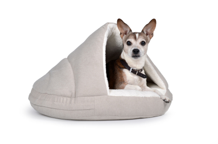 Hundebett Shell Comfort 90x90 cm creme