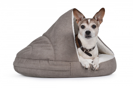 Hundebett Shell Comfort 90x90 cm taupe
