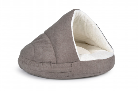 Hundebett Shell Comfort 90x90 cm taupe-1