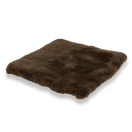 Sitzkissen Lammfell Vollfell Mocca 40x40cm-2