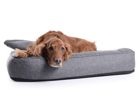 Hundebett Spring Softline 110x90 cm grau