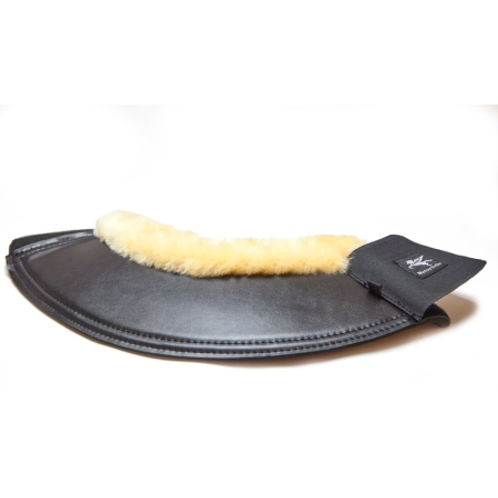 Springglocken mit Lammfell Schwarz-Med
