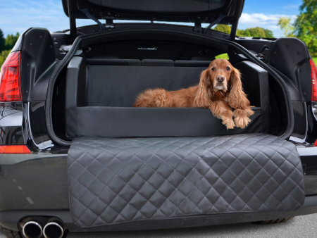 TIERVITAL NATURPRODUKTE - Auto Hundebett Travelmat Plus Kunstleder 110x90  schwarz